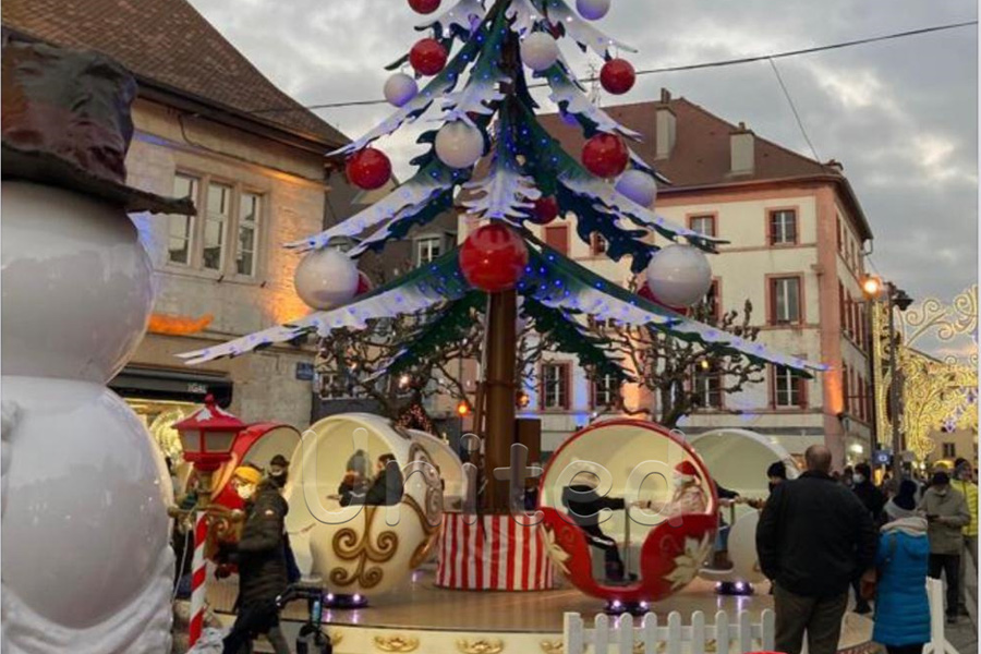 Navideña de corona giratoria